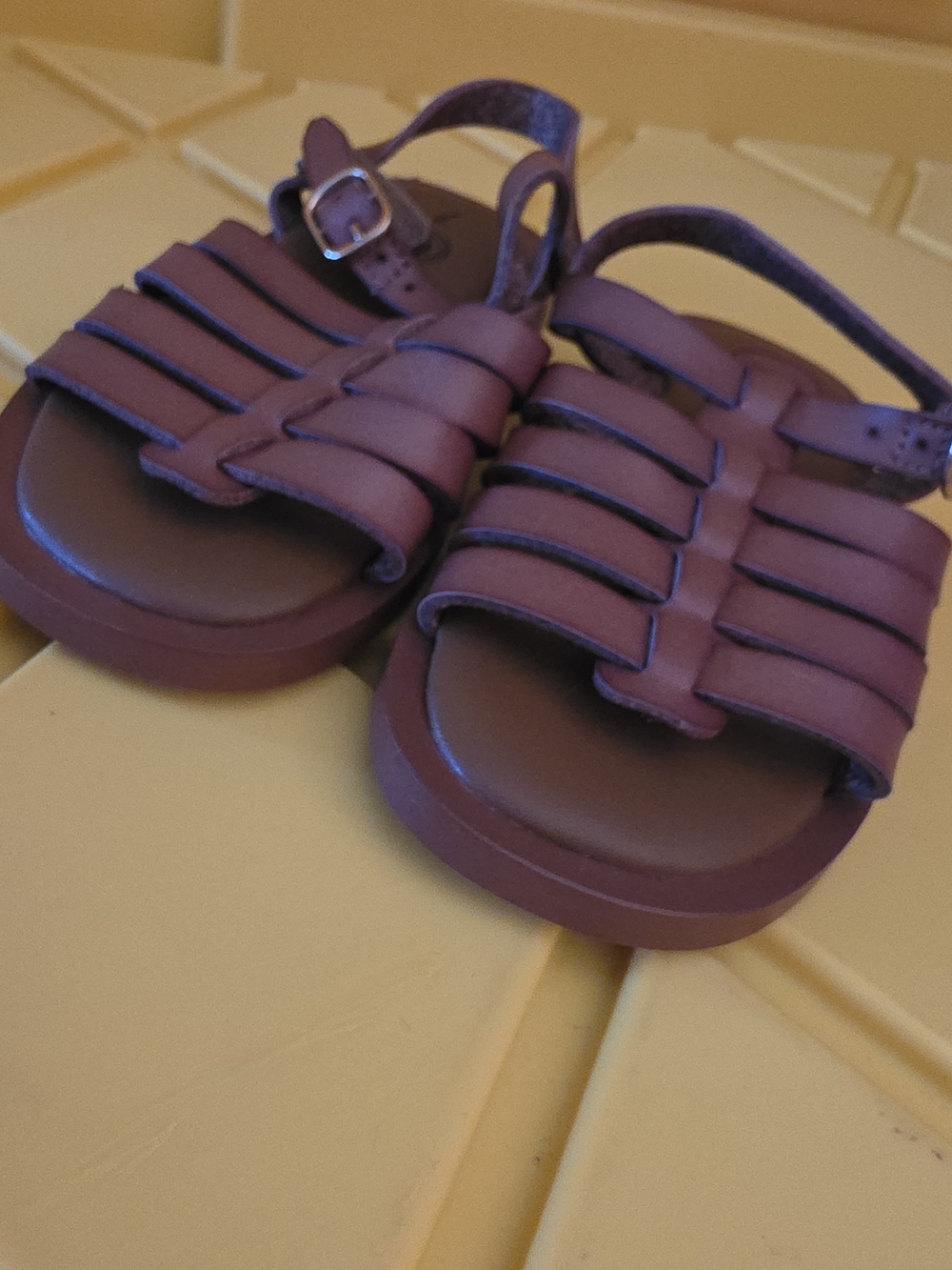 Kids Purple Strappy Sandals